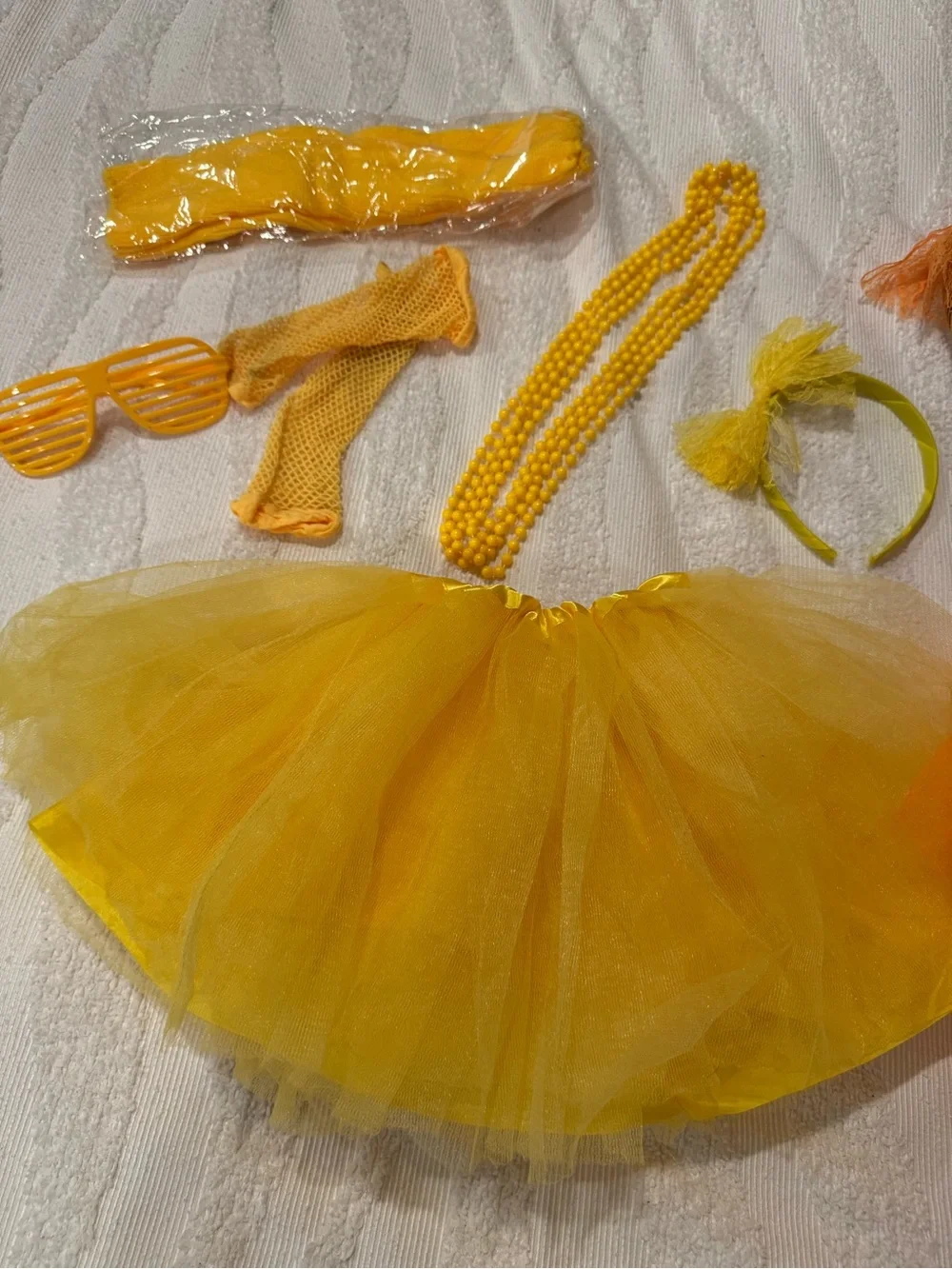 Yellow and orange Kids Tutu Costume Set - Child Dress-Up Accessories